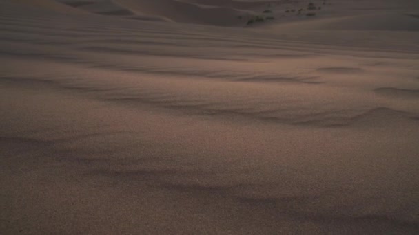 Hermoso Rub al Khali desierto al amanecer material de archivo de vídeo — Vídeos de Stock