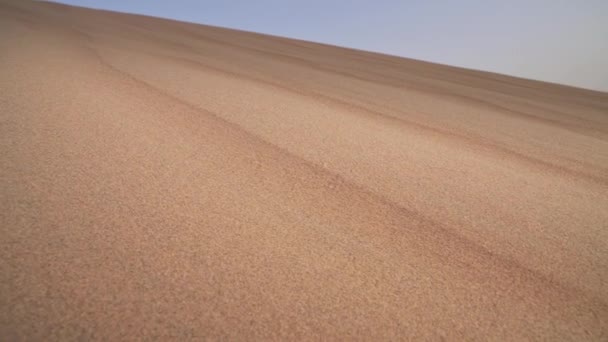 Magnifique Rub al Khali désert au lever du soleil stock de vidéos 