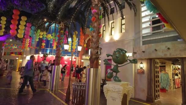 KidZania Dubai provides children and their parents a safe and very realistic educational environment at Dubai Mall stock footage video — Stock Video