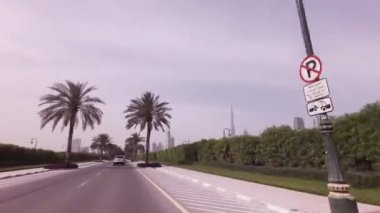 Downtown Dubai Stok görüntüleri video yollarda araba turu