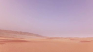 Rub al hali Stok görüntüleri video çöl kumları üzerinde bir off-road araç üzerinde seyahat