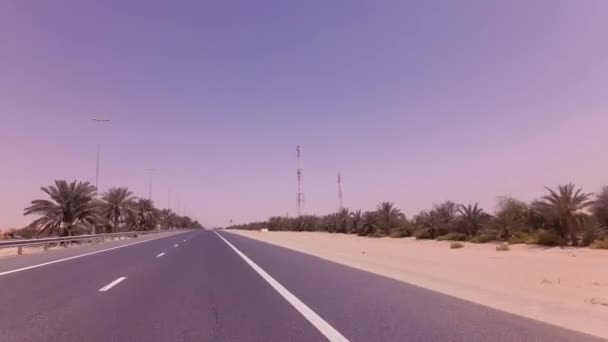 Az Abu Dhabi stock footage videóinak Liwa oázis út — Stock videók