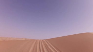 En düşük Rub al hali çöl Stok görüntüleri video güzel kumulları araba gezisi