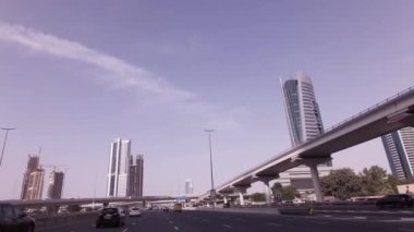 Sheikh Zayed Road Stok görüntüleri video üzerinde çok düzeyli yol interchanges
