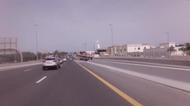 Elit bölgede Jumeirah Dubai Stok görüntüleri video araba gezisi