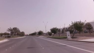 Tribün Yas Marina devre üzerinde Yas Island, Abu Dabi Stok görüntüleri video