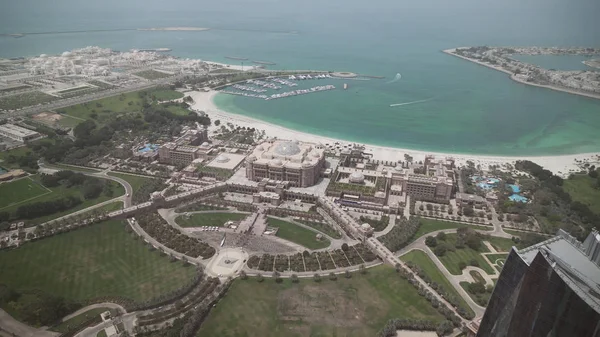 Präsidentenhotel Emirate Palast in abu dhabi Draufsicht — Stockfoto