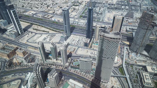 Moderne Architektur Innenstadt Dubais Blick von oben — Stockfoto