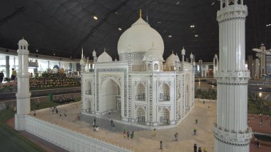 Miniland Legoland Dubai Parklar ve tatil köyleri, Lego adet sergi maketler Taj Mahal yapılan