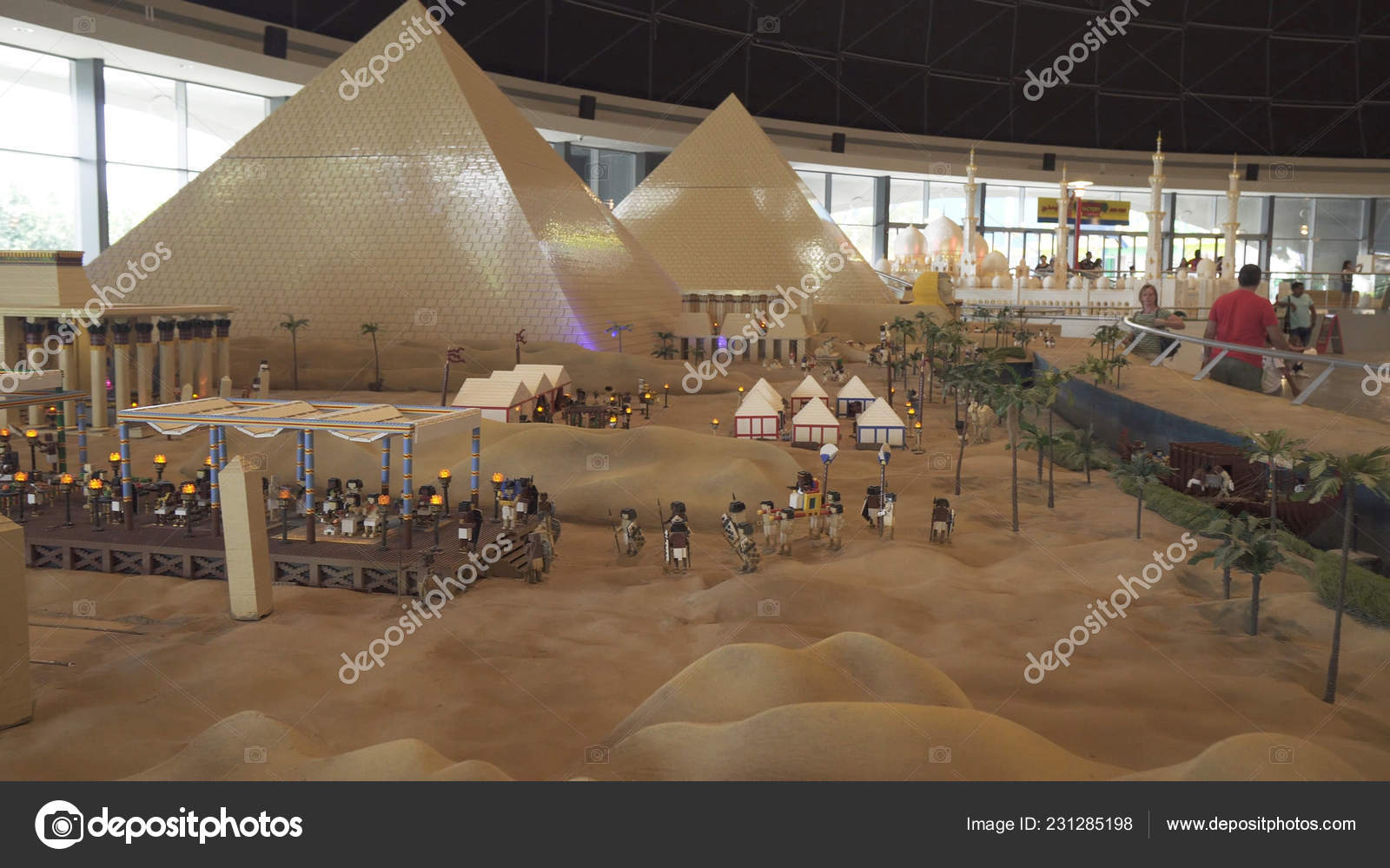 Exhibition Of Mock Ups Of Egypt Made Of Lego Pieces In Miniland