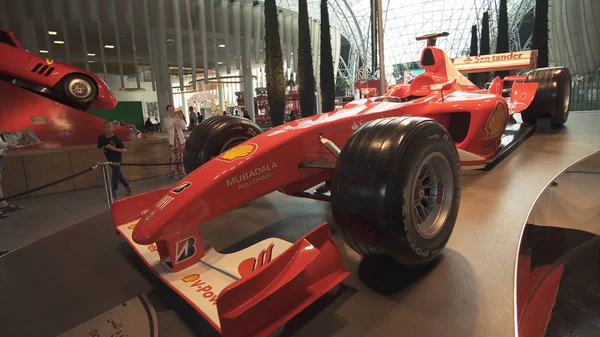 Exhibition car in a theme park Ferrari World Abu Dhabi — Stock Photo, Image