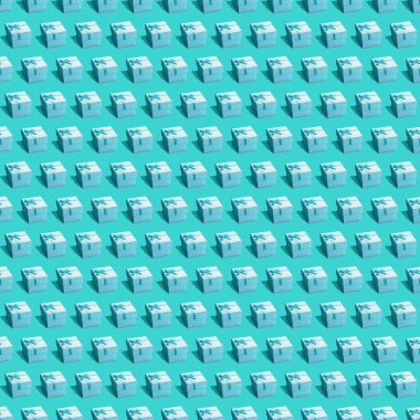 Azure arka plan sonsuz doku camgöbeği mevcut kutulara