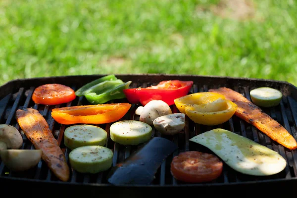 Grilled Vegetables Cooking Copy Space — Stock Photo, Image