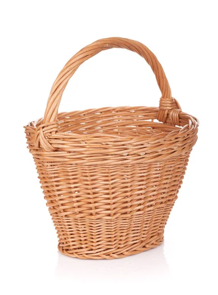 Empty Basket Isolated White Background — Stock Photo, Image