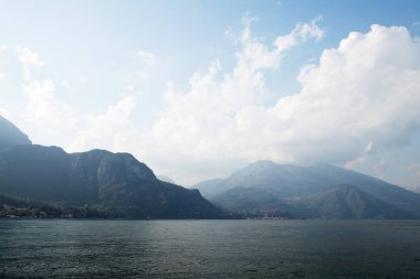 Como Gölü'nün manzara, Lombardy Bölgesi, İtalya, Europe