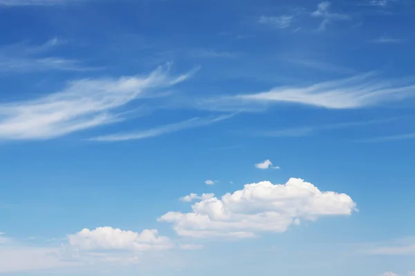 Blue Sky Clouds Absztrakt Háttér Másol Hely — Stock Fotó