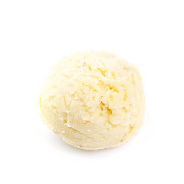 Dondurma kaşık. Beyaz arka plan üzerinde izole