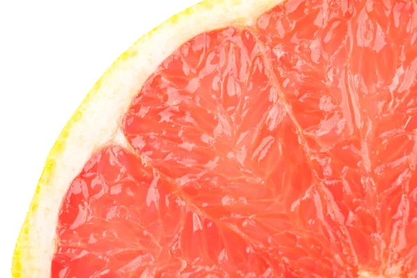 Macro Food Collection Grapefruit Texture Isolated White Background — Stock Photo, Image