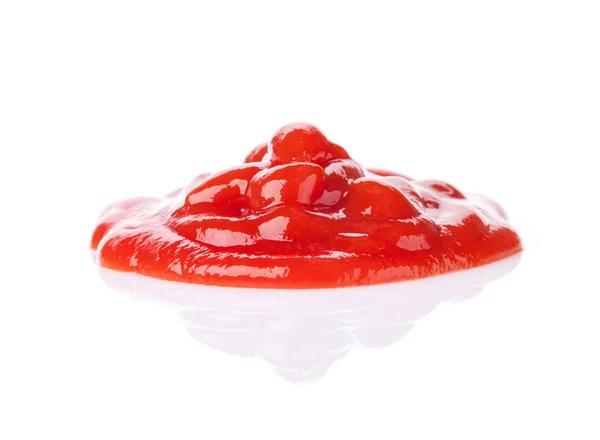 Ketchup Tomate Isolado Sobre Fundo Branco — Fotografia de Stock