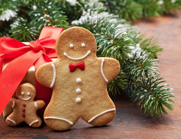 Σπιτικό Μελόψωμο Cookies Και Χριστούγεννα Δώρου — Φωτογραφία Αρχείου