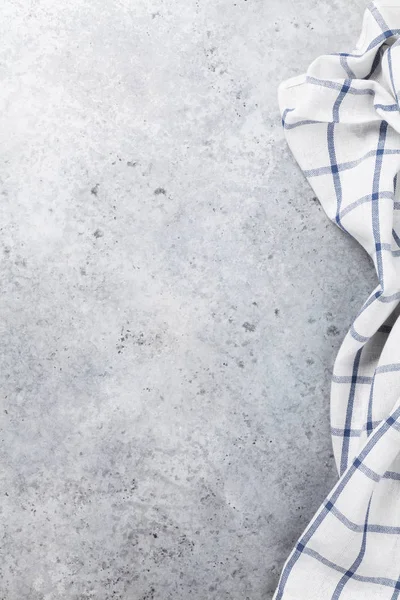 Koken Stenen Tafel Met Keuken Katoen Handdoek — Stockfoto