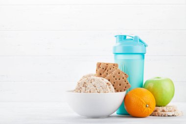 Fitness ve sağlıklı gıda konsepti