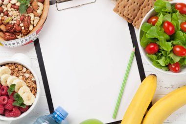 Sağlıklı gıda ve spor konsepti