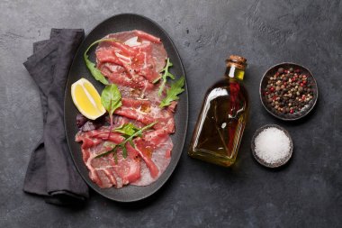 Mermer sığır carpaccio