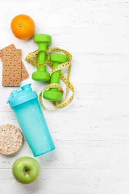 Fitness ve sağlıklı gıda konsepti