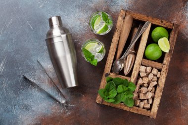 Mojito kokteyl malzemeleri kutusu