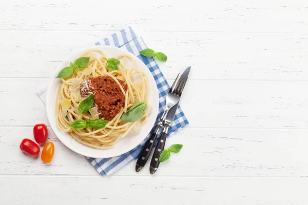 Spaghetti bolognese pasta — Stockfoto