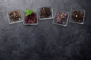 Bitkisel ve meyve kuru çaylar seti