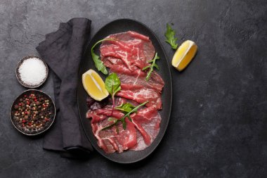 Mermer sığır carpaccio