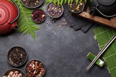 Bitkisel ve meyve kuru çaylar seti