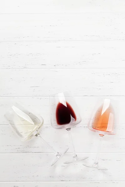 Various wine glasses — Stock Photo, Image