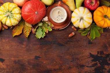 Kabak ve kahve ile sonbahar hala hayat