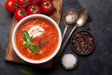 soğuk gazpacho çorbası