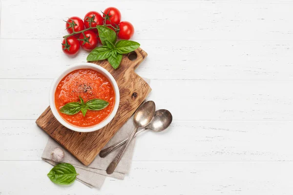 Gazpacho zimna zupa — Zdjęcie stockowe