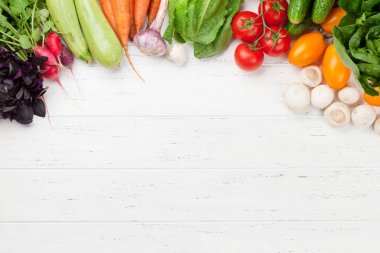 Çeşitli ham organik sebze