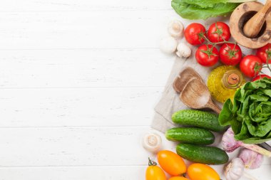 Çeşitli ham organik sebze