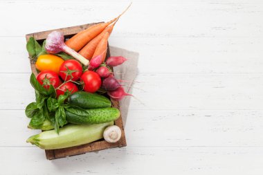 Çeşitli ham organik sebze