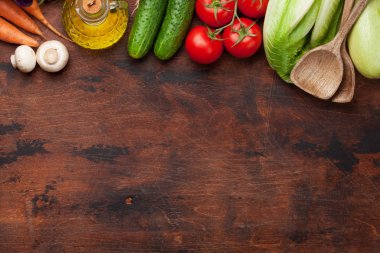 Çeşitli ham organik sebze