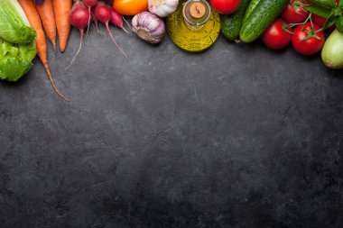 Çeşitli ham organik sebze