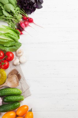 Çeşitli ham organik sebze