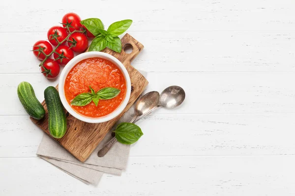 Cold gazpacho soup — Stock Image Cold gazpacho soup Royalty Free Stock Images