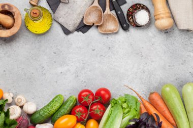 Çeşitli ham organik sebze