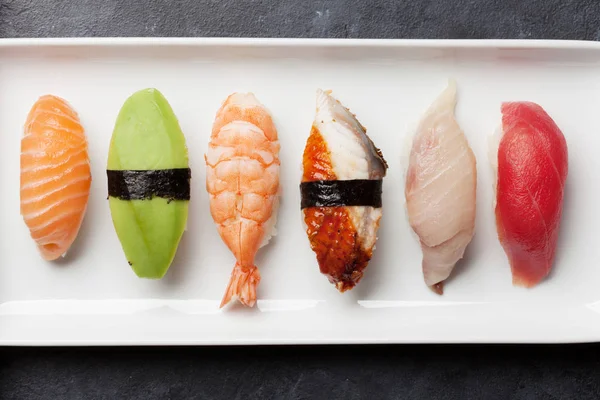 Conjunto de sushi japonês — Fotografia de Stock