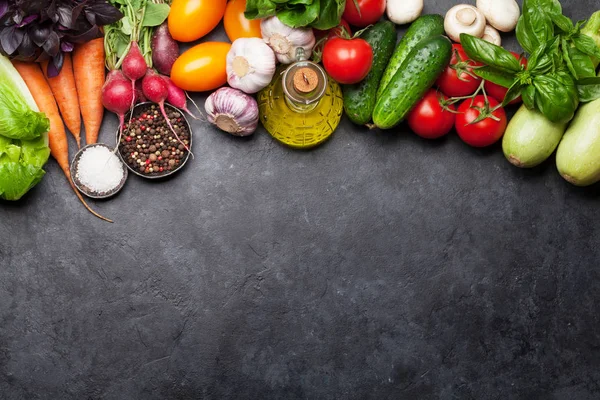 Różnorodnych surowców organicznych warzyw — Zdjęcie stockowe