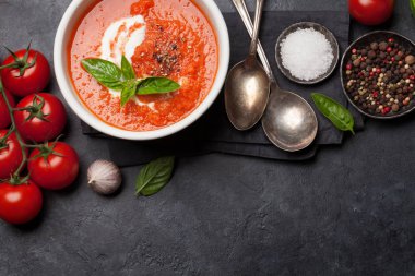 soğuk gazpacho çorbası