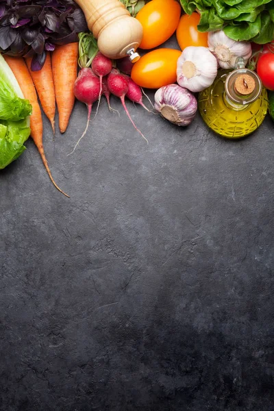 Çeşitli ham organik sebze — Stok fotoğraf